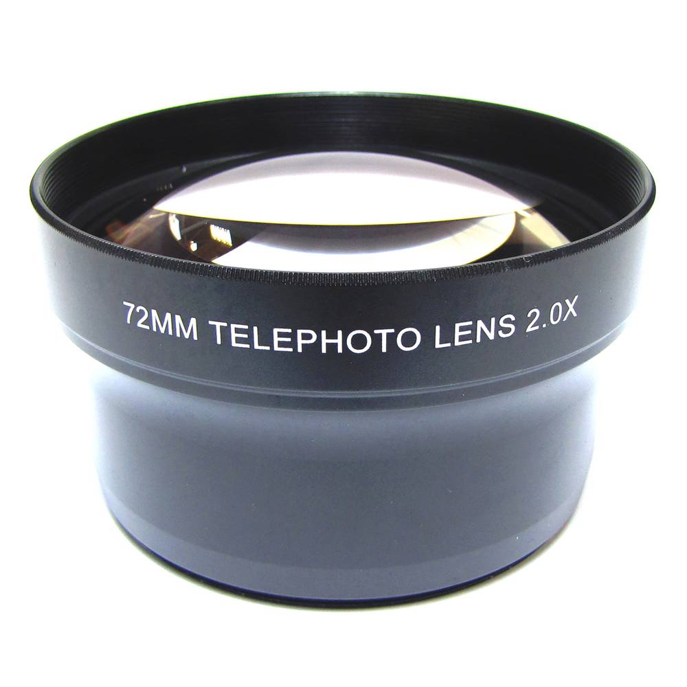 Lent telefoto teleobjectiu 2X muntura 72mm