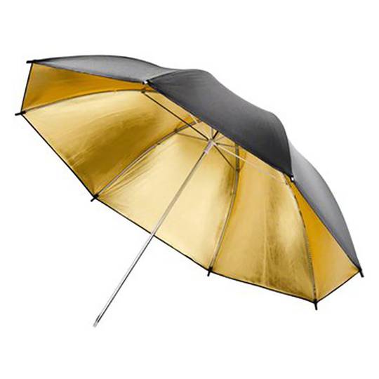 Paraguas reflector dorado para fotografía de 180cm