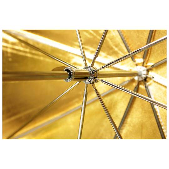 Paraguas reflector dorado para fotografía de 180cm