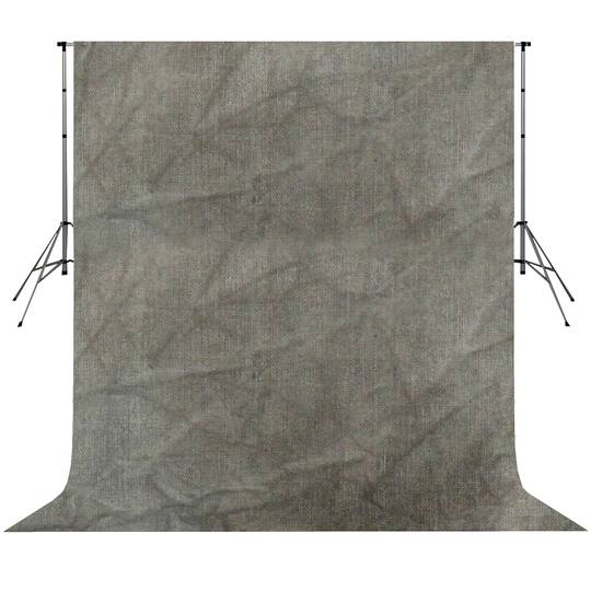Fondo de estudio de fotografía de color gris difuminado de tela 600x300cm