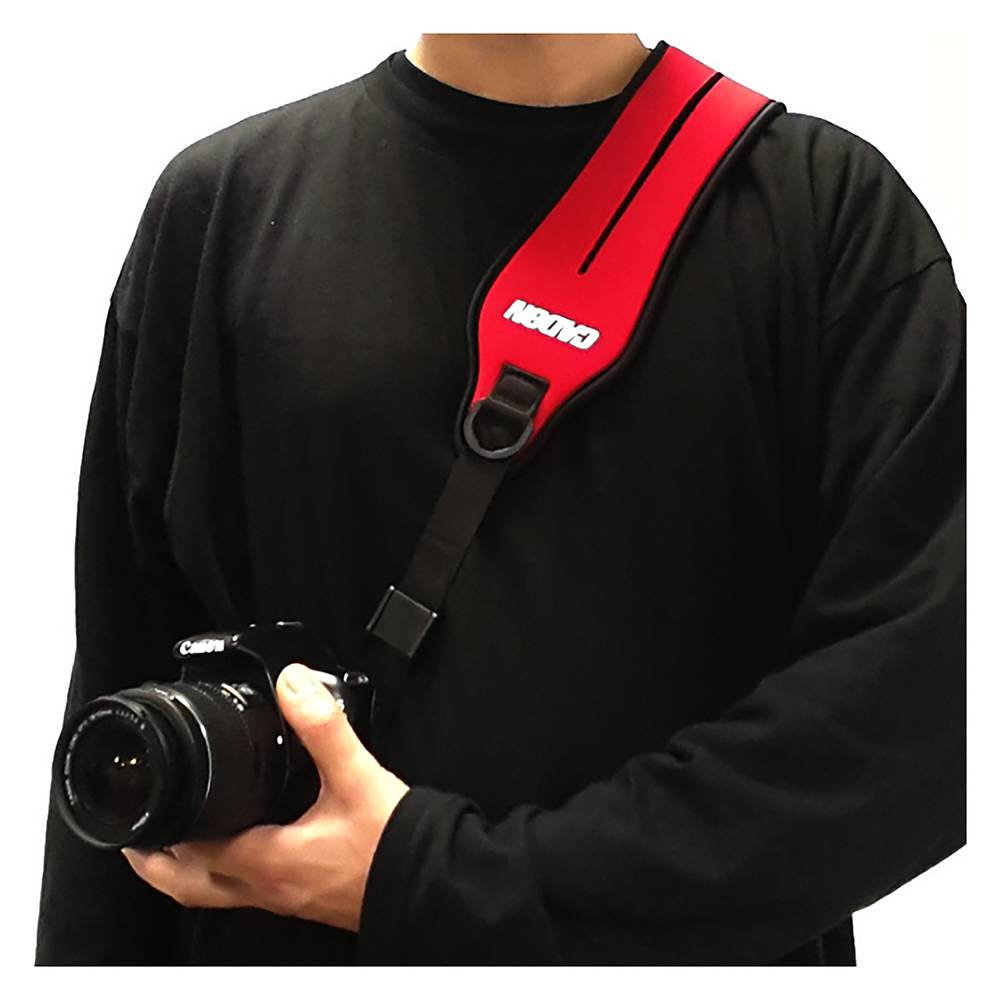 Correa de cámara de neopreno Caden Quick Strap rojo