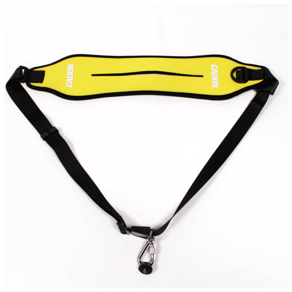 Caden Quick Strap gele neopreen camerariem
