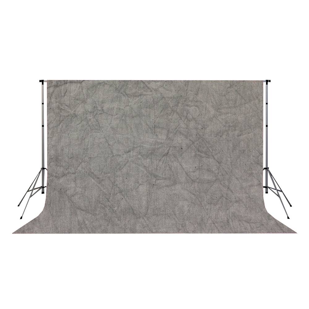 Fabric studio background crumpled/mottled light grey colour 300x300cm