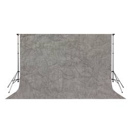 Fond de studio de tissu ridé/marbré gris clair 300x300cm