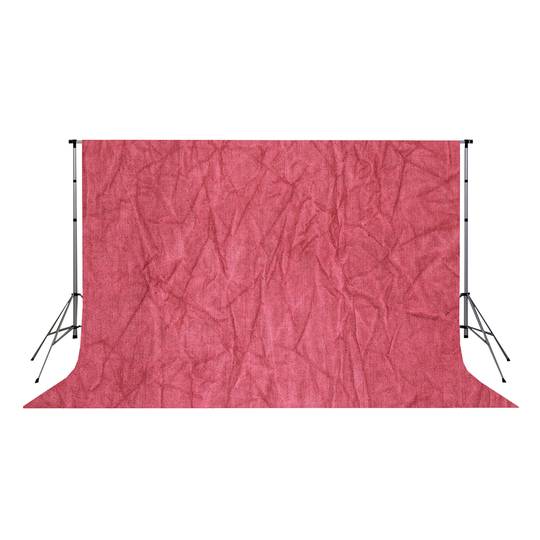 Fondo de estudio arrugado moteado de 3x3m y color rojo