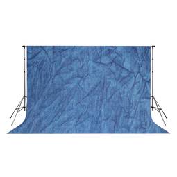 Fond de studio de tissu ridé/marbré bleu marine 300x300cm