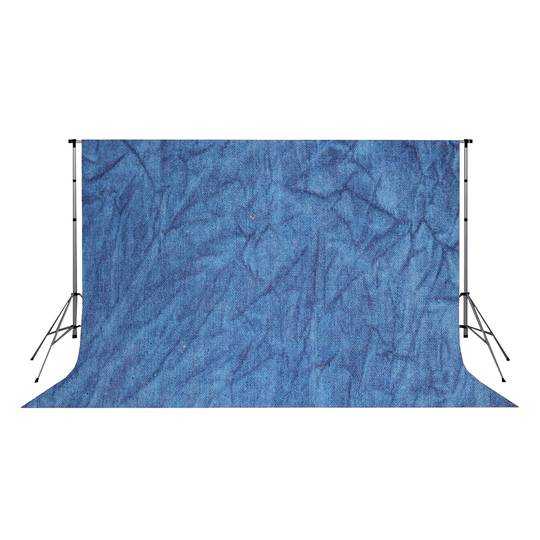Fondo de estudio arrugado moteado de 3x3m y color azul marino
