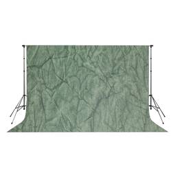 Fond de studio de tissu ridé/marbré vert 300x300cm