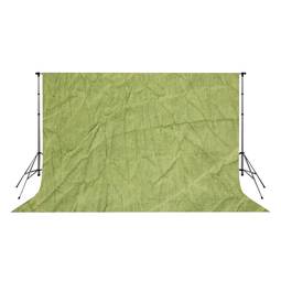 Fond de studio de tissu ridé/marbré vert olive 300x300cm