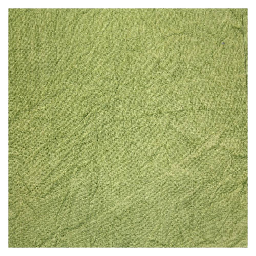 Fabric studio background crumpled/mottled green olive colour 600x300cm