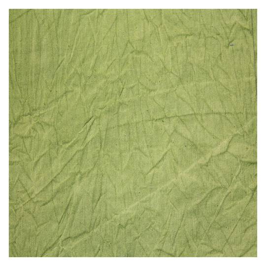 Fabric studio background crumpled/mottled green olive colour 600x300cm