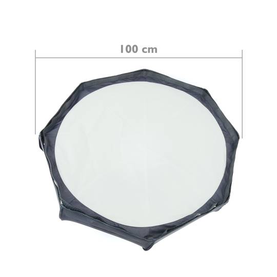 Reflectorradar 8 staven zilver 100cm voor studioverlichting