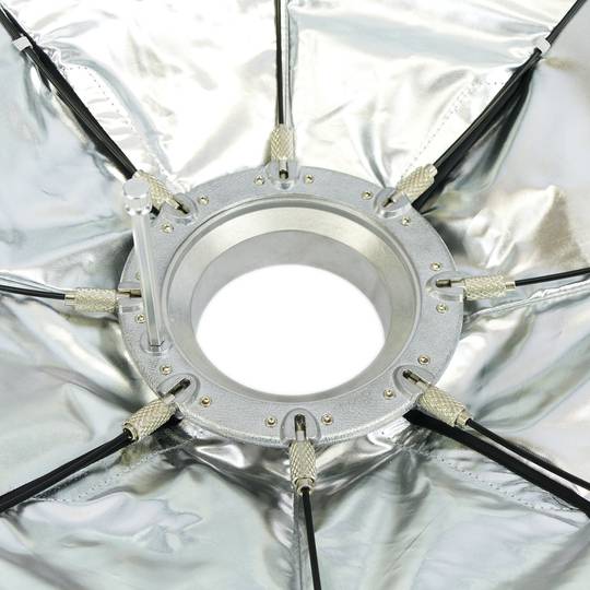 Reflectorradar 8 staven zilver 100cm voor studioverlichting