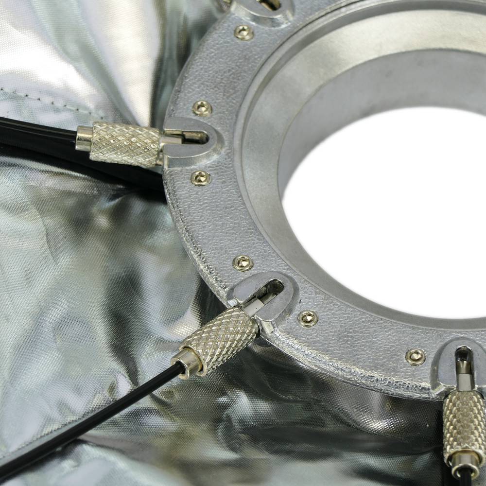 Reflectorradar 8 staven zilver 100cm voor studioverlichting