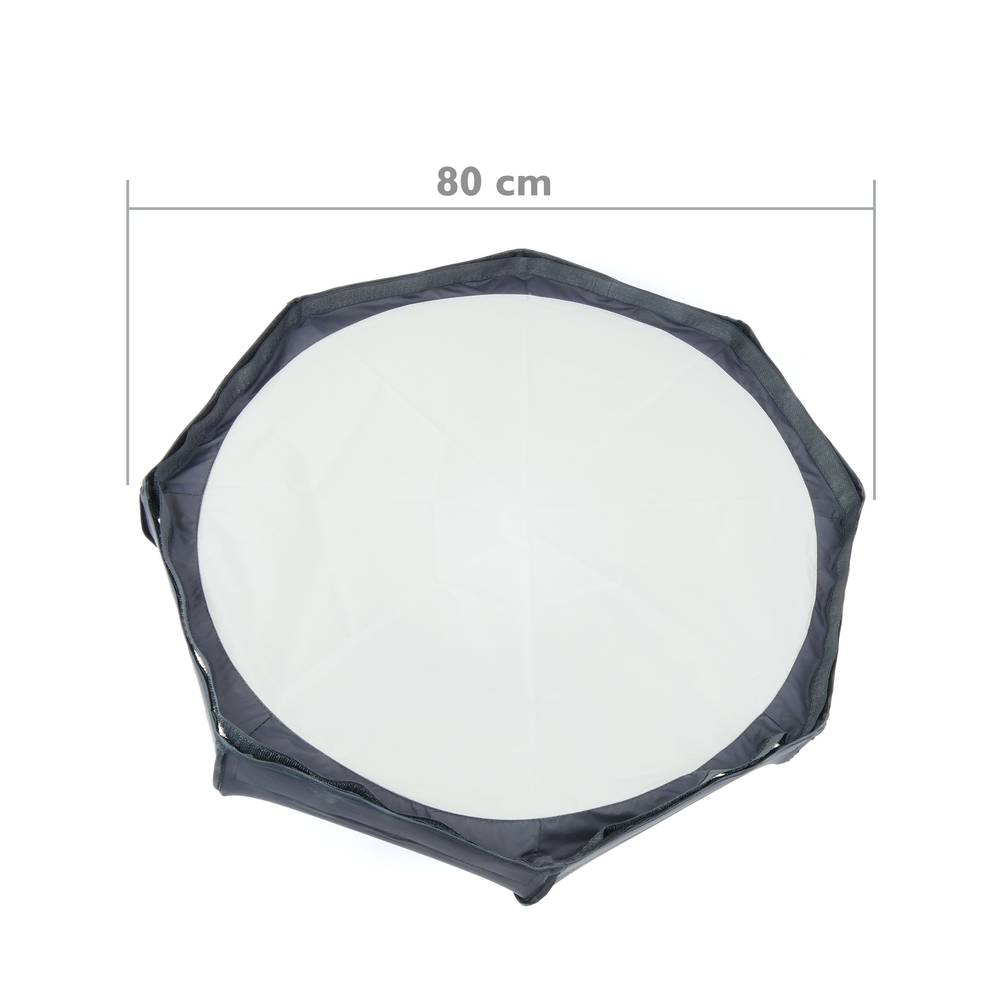 Beauty dish white 8rods reflector 80cm for studio lighting.