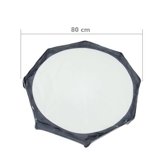 Beauty dish white 8rods reflector 80cm for studio lighting.