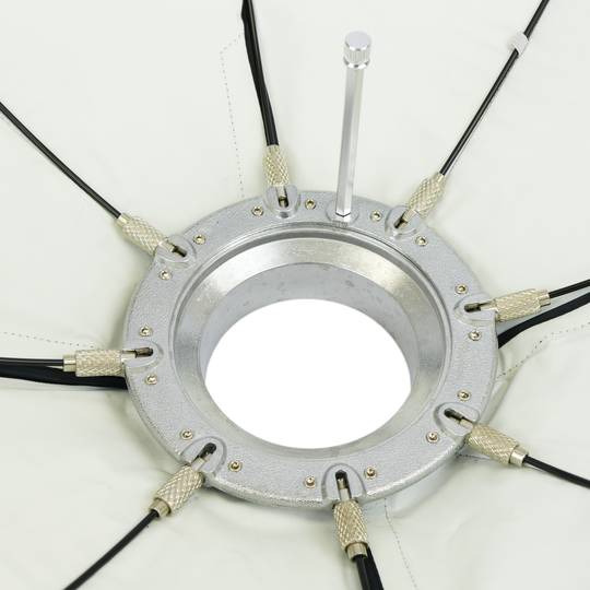 Reflectorradar 8 staven wit 120cm voor studioverlichting