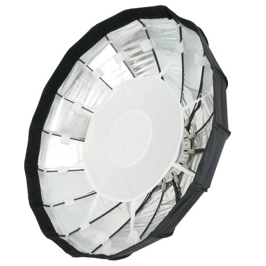 Reflector radar de 16 varillas plateado 60cm para iluminación de estudio con panel de abeja