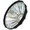 Parabolic silver softbox 100cm with honeycomb grid and 16 rods for studio illumination
