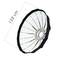 Parabolic white softbox 120cm with honeycomb grid and 16 rods for studio illumination