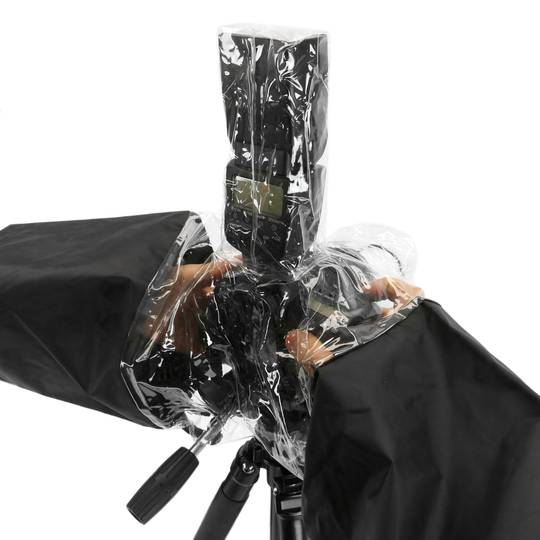 Protecteur de pluie Couvercle en plastique Imperméable pour caméra DSLR