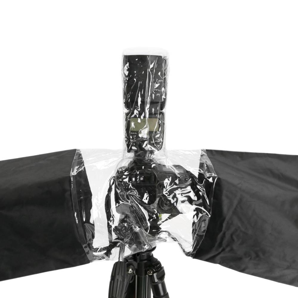 Protecteur de pluie Couvercle en plastique Imperméable pour caméra DSLR