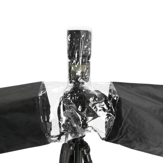Protecteur de pluie Couvercle en plastique Imperméable pour caméra DSLR