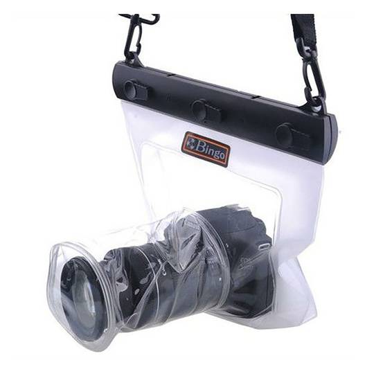Waterdichte behuizing voor SLR DSLR fotocamera 150x150x70mm voor 85x100mm lens