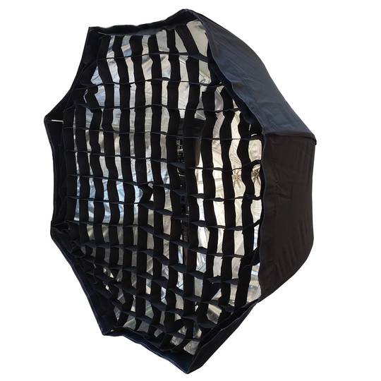 Achthoekige 120 cm softbox reflecterende kap voor speedlite zaklamp met honingraat