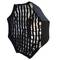 Achthoekige 120 cm softbox reflecterende kap voor speedlite zaklamp met honingraat