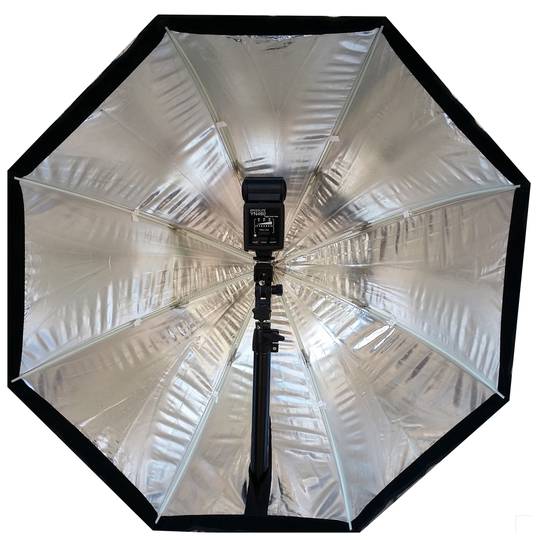 Achthoekige 120 cm softbox reflecterende kap voor speedlite zaklamp met honingraat