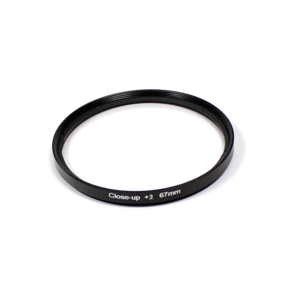 Filtre de fotografia macro +2 per objectiu de 67mm