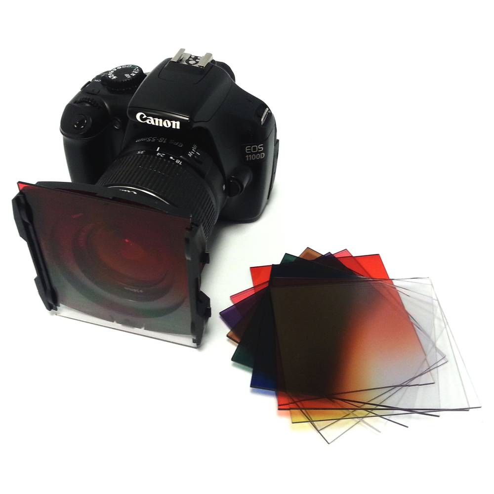 Filtre photo carré pour porte-filtres cokin 84x95mm orange-graduel