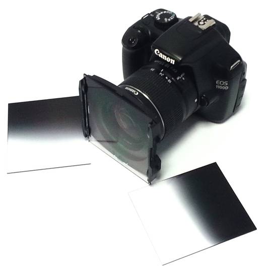 Filtro de fotografia cuadrado para portafiltros cokin 84x95mm ND4-gradual