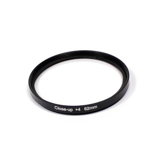 Macro photo filter +4 for 62mm lens