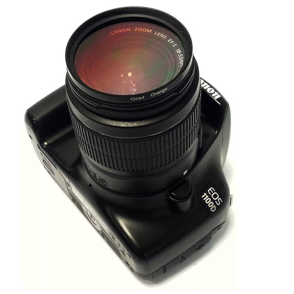 Filtre photo couleur orange gradué pour objectif 52 mm