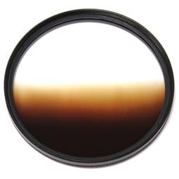 Filtro de cor café gradiente para lentes de 77 mm