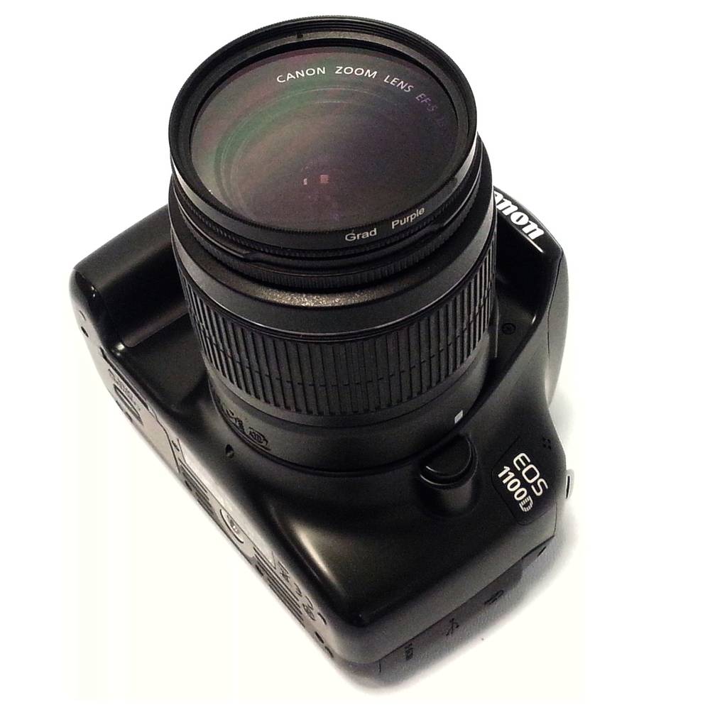 Filter gradual violet colored photograph for target of 62 mm