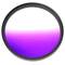 Filtro fotografico a colori graduali viola per obiettivo da 72 mm