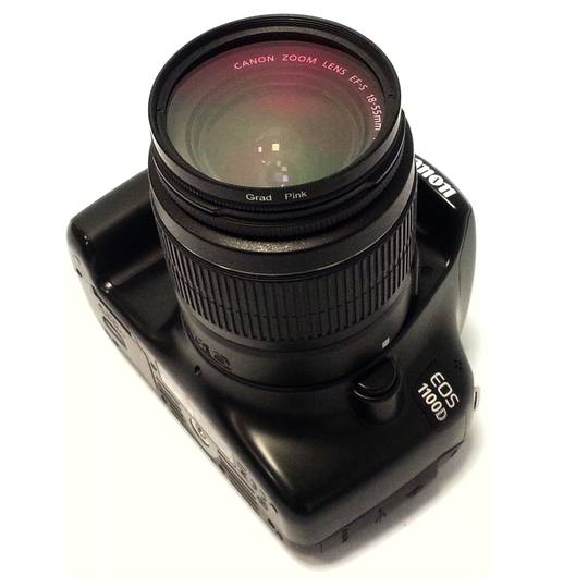 Geleidelijk roze kleurenfotofilter voor 58 mm lens