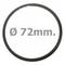 Filtr fotograficzny UV do soczewki ultrafioletowej 72 mm
