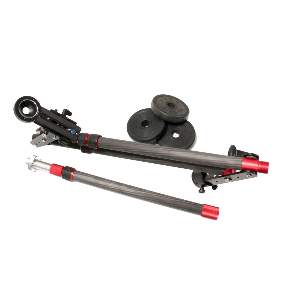 Crane for photography DSLR and DV video extensible up to 110cm folding carbon fiber