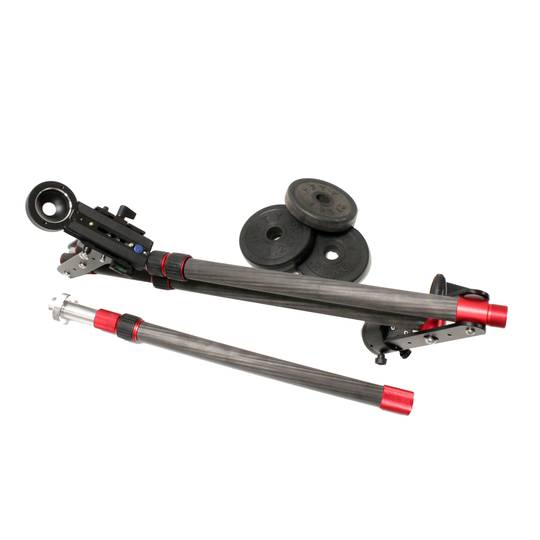 Crane for photography DSLR and DV video extensible up to 110cm folding carbon fiber
