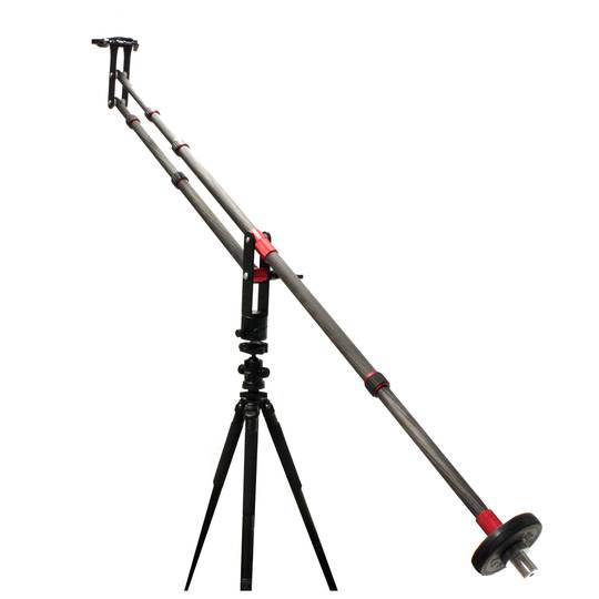 Crane for photography DSLR and DV video extensible up to 110cm folding carbon fiber