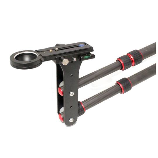 Crane for photography DSLR and DV video extensible up to 110cm folding carbon fiber