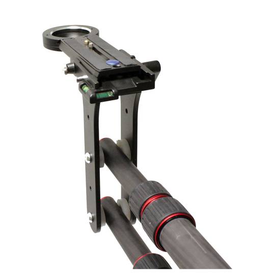 Crane for photography DSLR and DV video extensible up to 110cm folding carbon fiber