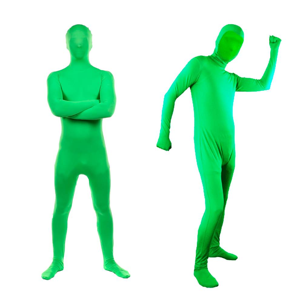 Chromakey green suit one piece size M