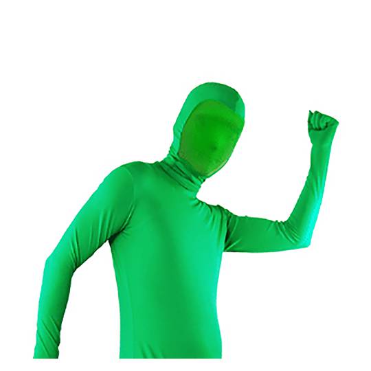 Chromakey green suit one piece size M