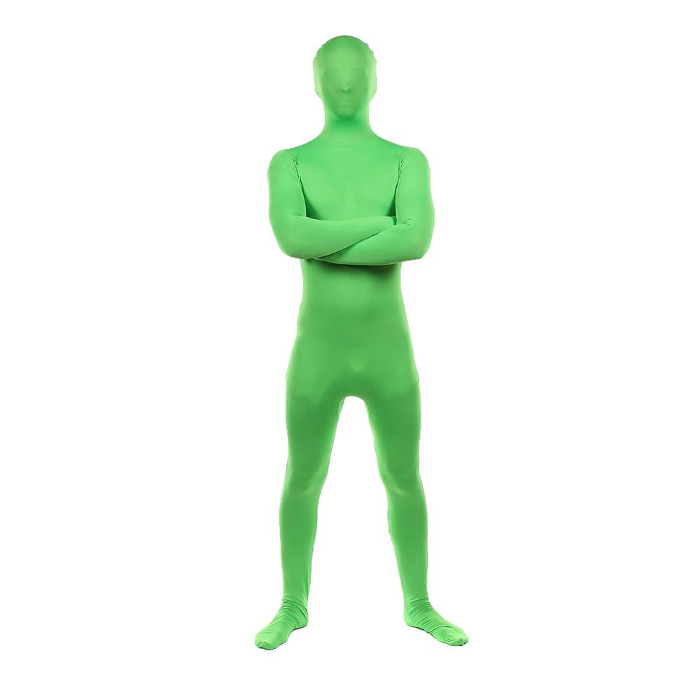 Chromakey green suit one piece size M