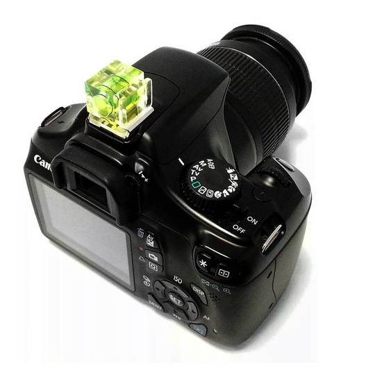 Bubble level for camera nature